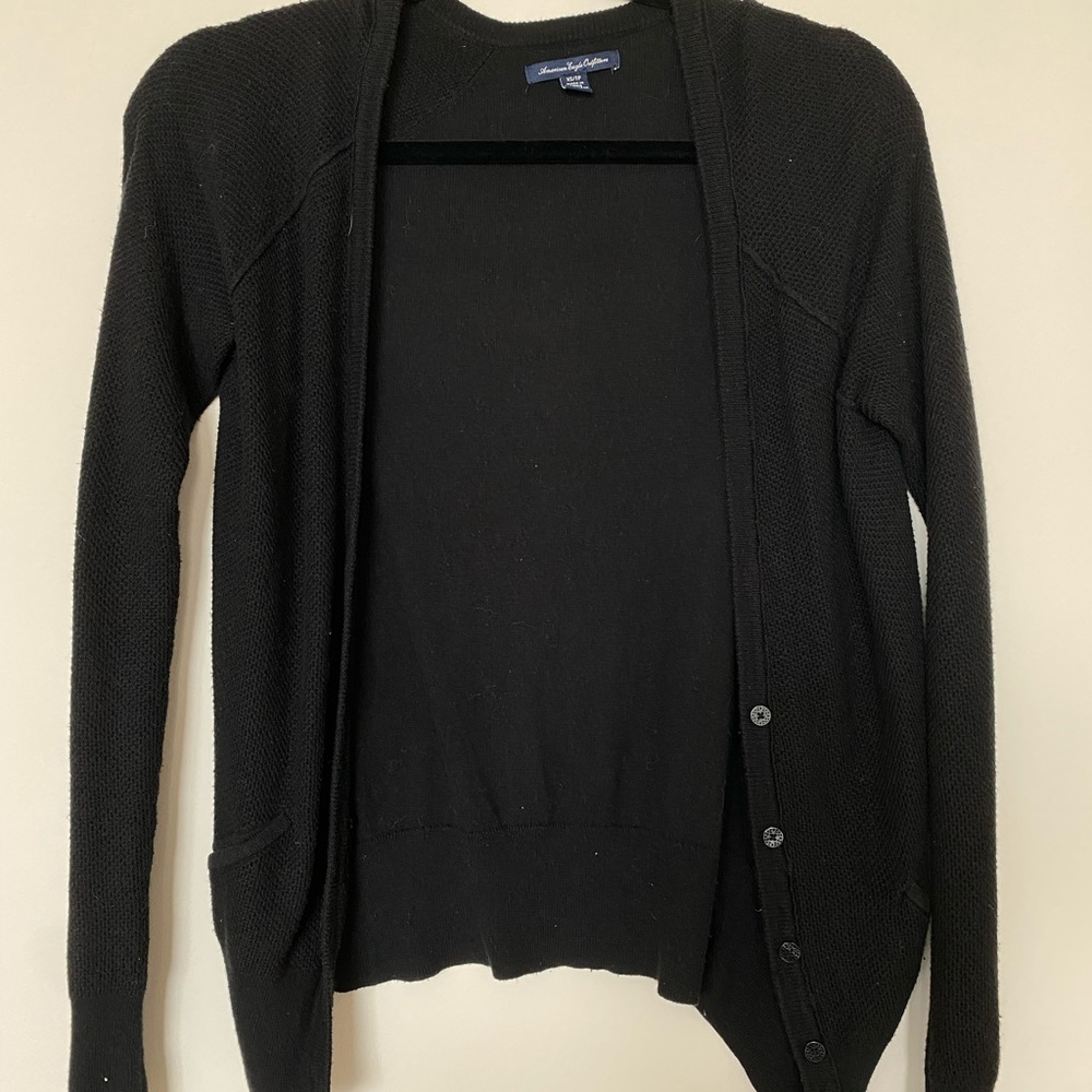 Black American Eagle Cardigan- XS